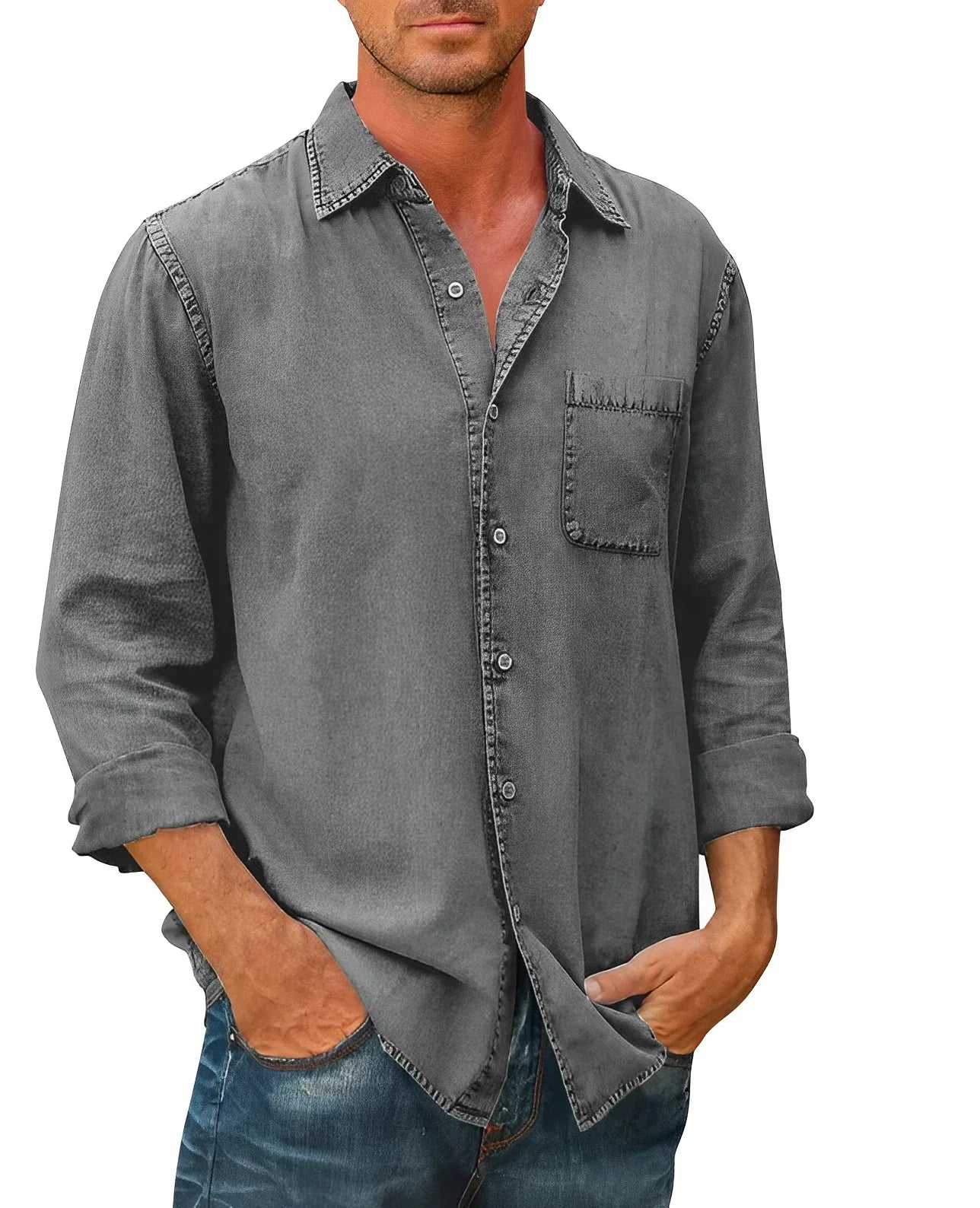 Jacob | Casual Long-Sleeve Shirt