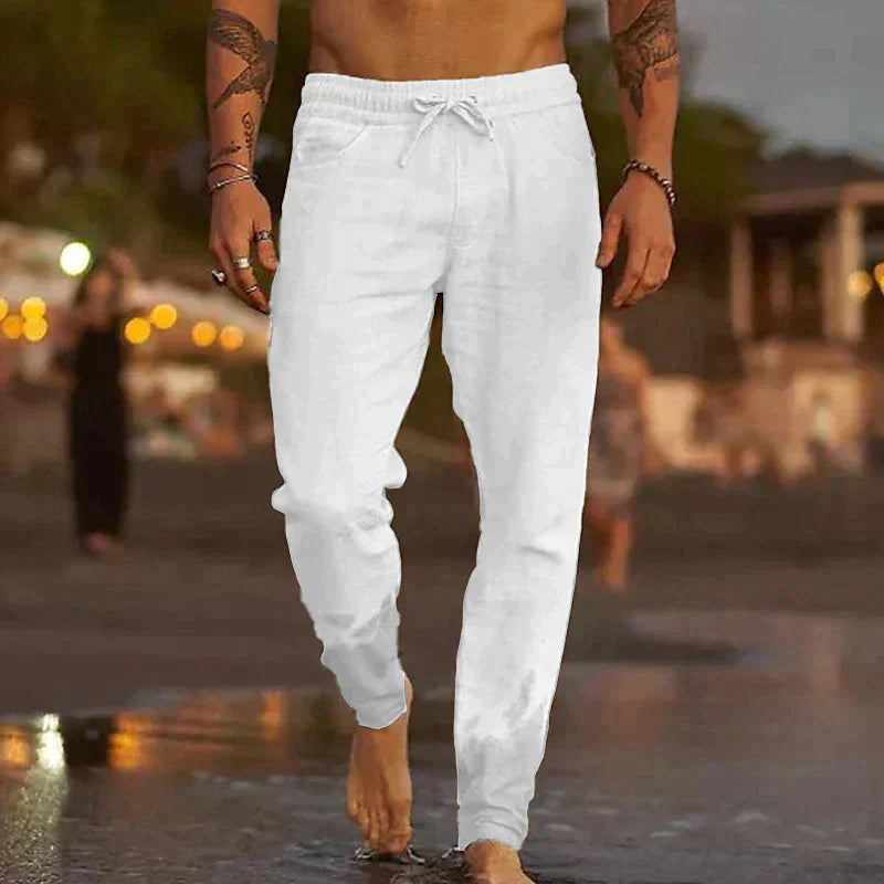 Luc | Linen Trousers For Men