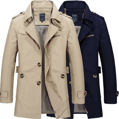 David |  Stylish Men's Trench Coat