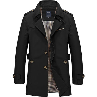 David |  Stylish Men's Trench Coat