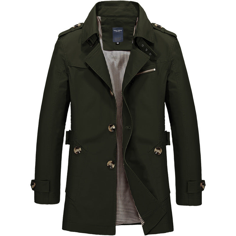 David |  Stylish Men's Trench Coat