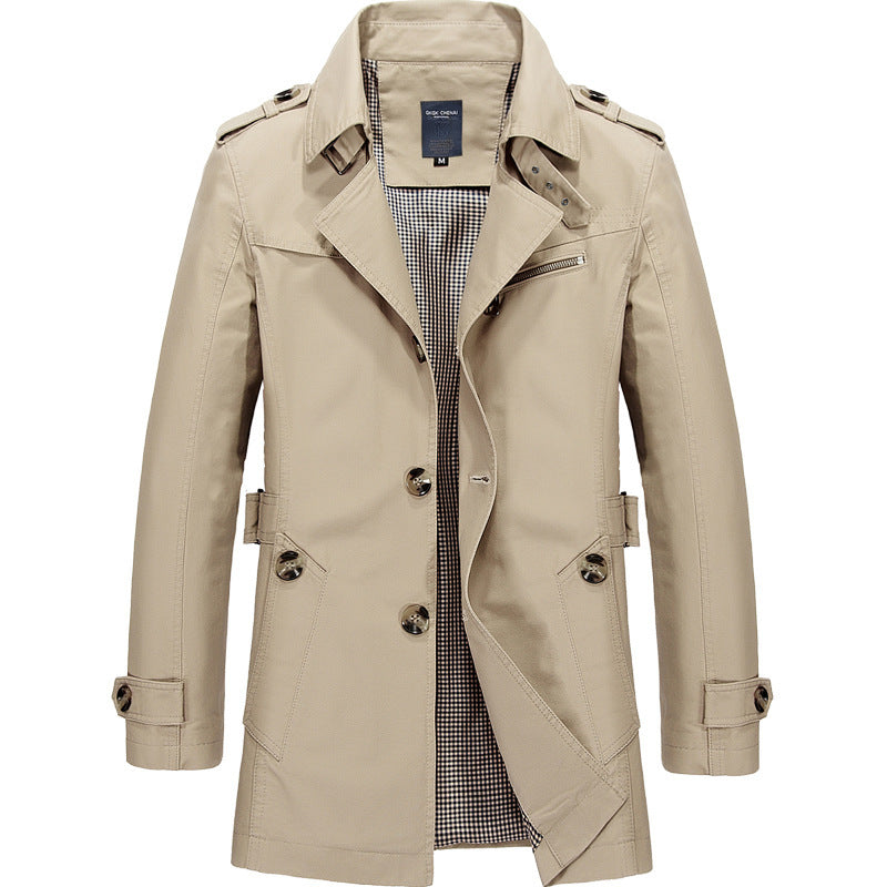 David |  Stylish Men's Trench Coat