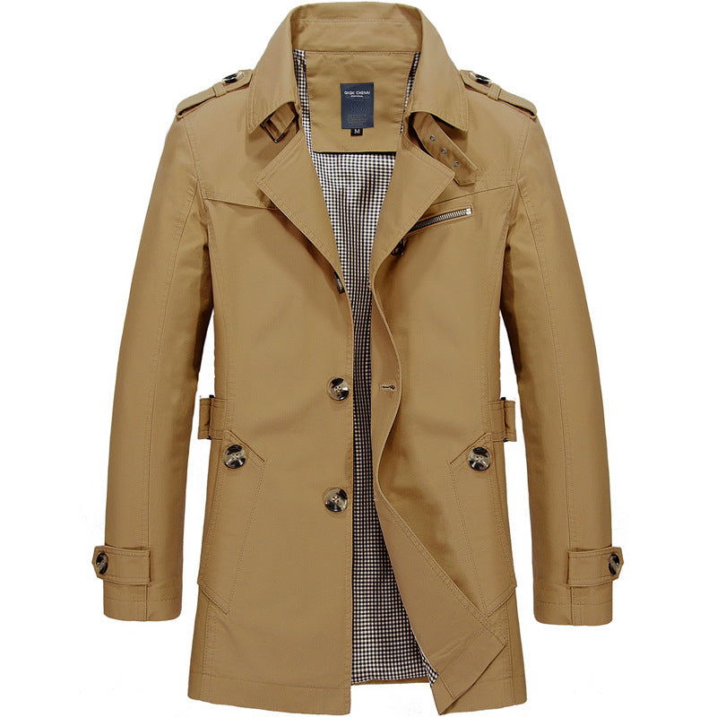 David |  Stylish Men's Trench Coat