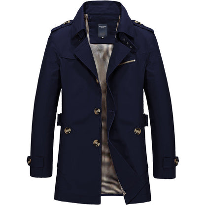 David |  Stylish Men's Trench Coat